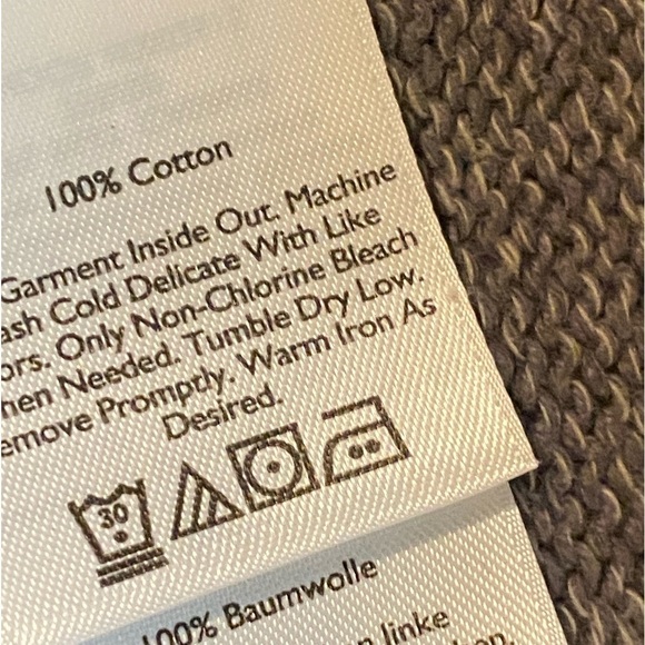 Eddie Bauer 1/4 Zip Brown Knit Pullover Sweater Men's Size TL - Picture 7 of 8